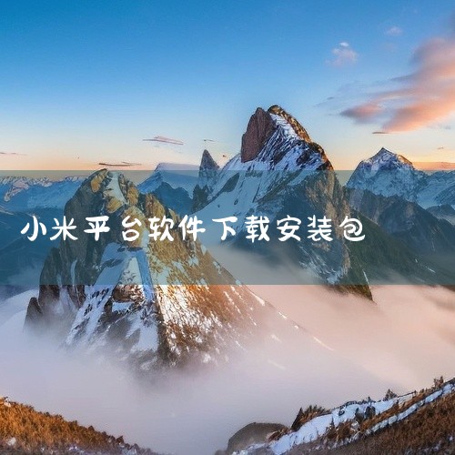 点击链接获取:https://pan.baidu.com/s/1LVk3EyhoZefNKP3RpkELgw?pwd=b84c小米云平台包含对应的完整安装包与相关配套内容,适配安卓苹果系统,提供安全无,